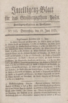 Intelligenz-Blatt für das Großherzogthum Posen. 1835, Nro. 145 (18 Juni)