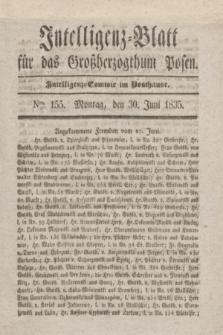 Intelligenz-Blatt für das Großherzogthum Posen. 1835, Nro. 155 (30 Juni)