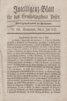 Intelligenz-Blatt für das Großherzogthum Posen. 1835, Nro. 159 (4 Juli) + dod.