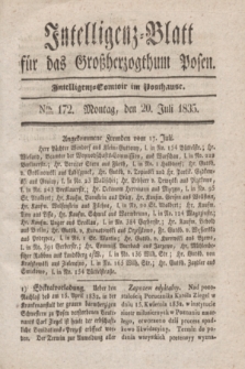 Intelligenz-Blatt für das Großherzogthum Posen. 1835, Nro. 172 (20 Juli)