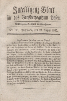 Intelligenz-Blatt für das Großherzogthum Posen. 1835, Nro. 198 (19 August)