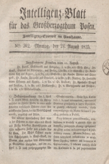Intelligenz-Blatt für das Großherzogthum Posen. 1835, Nro. 202 (24 August) + dod.
