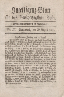 Intelligenz-Blatt für das Großherzogthum Posen. 1835, Nro. 207 (29 August)