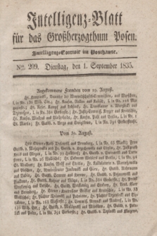 Intelligenz-Blatt für das Großherzogthum Posen. 1835, Nro. 209 (1 September)