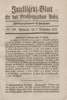 Intelligenz-Blatt für das Großherzogthum Posen. 1835, Nro. 210 (2 September)