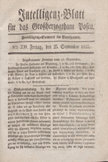 Intelligenz-Blatt für das Großherzogthum Posen. 1835, Nro. 230 (25 September)