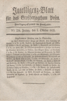 Intelligenz-Blatt für das Großherzogthum Posen. 1835, Nro. 236 (2 Oktober)