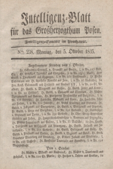 Intelligenz-Blatt für das Großherzogthum Posen. 1835, Nro. 238 (5 Oktober)