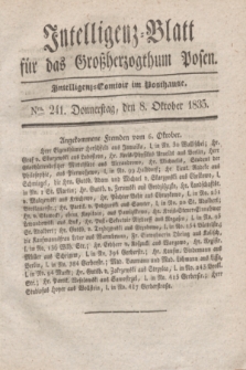 Intelligenz-Blatt für das Großherzogthum Posen. 1835, Nro. 241 (8 Oktober)