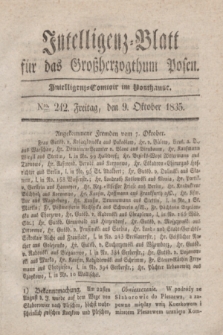 Intelligenz-Blatt für das Großherzogthum Posen. 1835, Nro. 242 (9 Oktober)