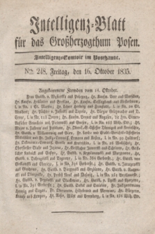 Intelligenz-Blatt für das Großherzogthum Posen. 1835, Nro. 248 (16 Oktober)