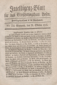 Intelligenz-Blatt für das Großherzogthum Posen. 1835, Nro. 252 (21 Oktober)