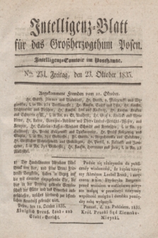 Intelligenz-Blatt für das Großherzogthum Posen. 1835, Nro. 254 (23 Oktober)