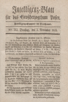 Intelligenz-Blatt für das Großherzogthum Posen. 1835, Nro. 263 (3 November)