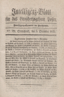 Intelligenz-Blatt für das Großherzogthum Posen. 1835, Nro. 291 (5 December)