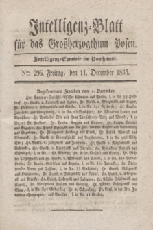 Intelligenz-Blatt für das Großherzogthum Posen. 1835, Nro. 296 (11 December)
