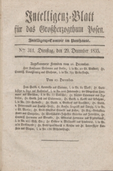 Intelligenz-Blatt für das Großherzogthum Posen. 1835, Nro. 311 (29 December)