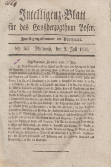 Intelligenz-Blatt für das Großherzogthum Posen. 1834, Nro. 163 (9 Juli)