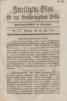 Intelligenz-Blatt für das Großherzogthum Posen. 1834, Nro. 177 (25 Juli)