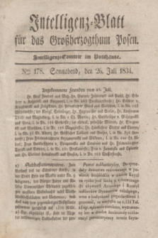 Intelligenz-Blatt für das Großherzogthum Posen. 1834, Nro. 178 (26 Juli) + dod.