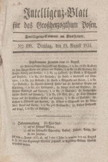 Intelligenz-Blatt für das Großherzogthum Posen. 1834, Nro. 198 (19 August)