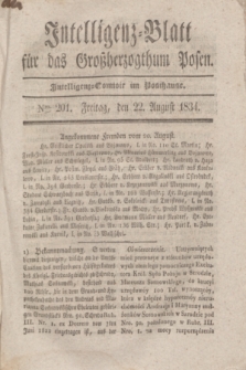 Intelligenz-Blatt für das Großherzogthum Posen. 1834, Nro. 201 (22 August) + dod.