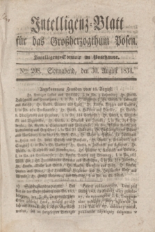 Intelligenz-Blatt für das Großherzogthum Posen. 1834, Nro. 208 (30 August)