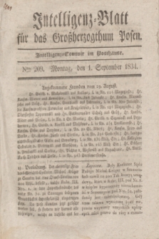 Intelligenz-Blatt für das Großherzogthum Posen. 1834, Nro. 209 (1 September)