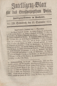 Intelligenz-Blatt für das Großherzogthum Posen. 1834, Nro. 220 (13 September)
