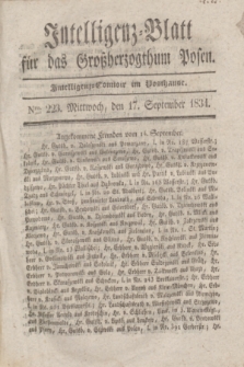 Intelligenz-Blatt für das Großherzogthum Posen. 1834, Nro. 223 (17 September)