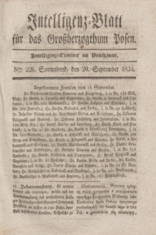 Intelligenz-Blatt für das Großherzogthum Posen. 1834, Nro. 226 (20 September)