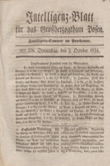 Intelligenz-Blatt für das Großherzogthum Posen. 1834, Nro. 236 (2 October)