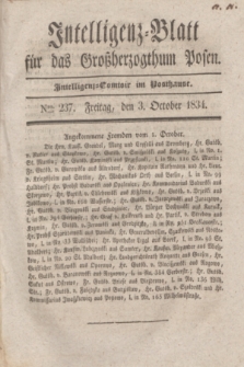 Intelligenz-Blatt für das Großherzogthum Posen. 1834, Nro. 237 (3 October)