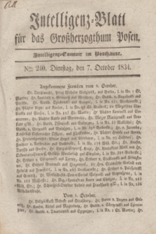 Intelligenz-Blatt für das Großherzogthum Posen. 1834, Nro. 240 (7 October)