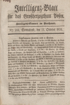 Intelligenz-Blatt für das Großherzogthum Posen. 1834, Nro. 244 (11 October)