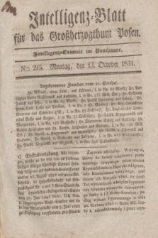 Intelligenz-Blatt für das Großherzogthum Posen. 1834, Nro. 245 (13 October)