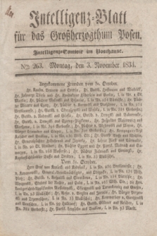 Intelligenz-Blatt für das Großherzogthum Posen. 1834, Nro. 263 (3 November)