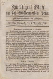 Intelligenz-Blatt für das Großherzogthum Posen. 1834, Nro. 265 (5 November) + dod.