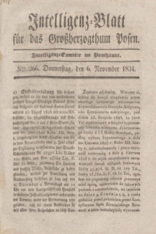 Intelligenz-Blatt für das Großherzogthum Posen. 1834, Nro. 266 (5 November)