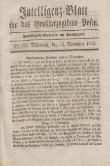 Intelligenz-Blatt für das Großherzogthum Posen. 1834, Nro. 271 (12 November)