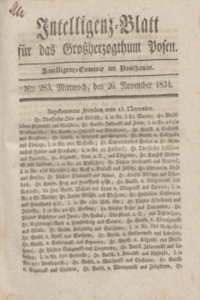 Intelligenz-Blatt für das Großherzogthum Posen. 1834, Nro. 283 (26 November)