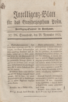 Intelligenz-Blatt für das Großherzogthum Posen. 1834, Nro. 286 (29 November)