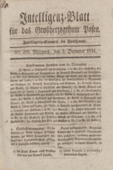 Intelligenz-Blatt für das Großherzogthum Posen. 1834, Nro. 289 (3 December)