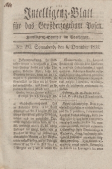 Intelligenz-Blatt für das Großherzogthum Posen. 1834, Nro. 292 (6 December)