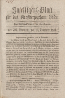 Intelligenz-Blatt für das Großherzogthum Posen. 1834, Nro. 295 (10 December)