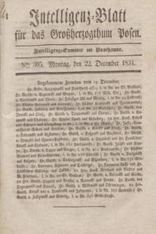 Intelligenz-Blatt für das Großherzogthum Posen. 1834, Nro. 305 (22 December)