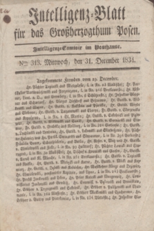 Intelligenz-Blatt für das Großherzogthum Posen. 1834, Nro. 313 (31 December)