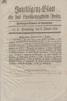 Intelligenz-Blatt für das Großherzogthum Posen. 1836, Nro. 6 (7 Januar)