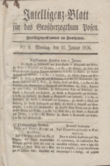 Intelligenz-Blatt für das Großherzogthum Posen. 1836, Nro. 9 (11 Januar)