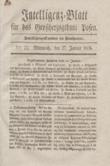 Intelligenz-Blatt für das Großherzogthum Posen. 1836, Nro. 23 (27 Januar)